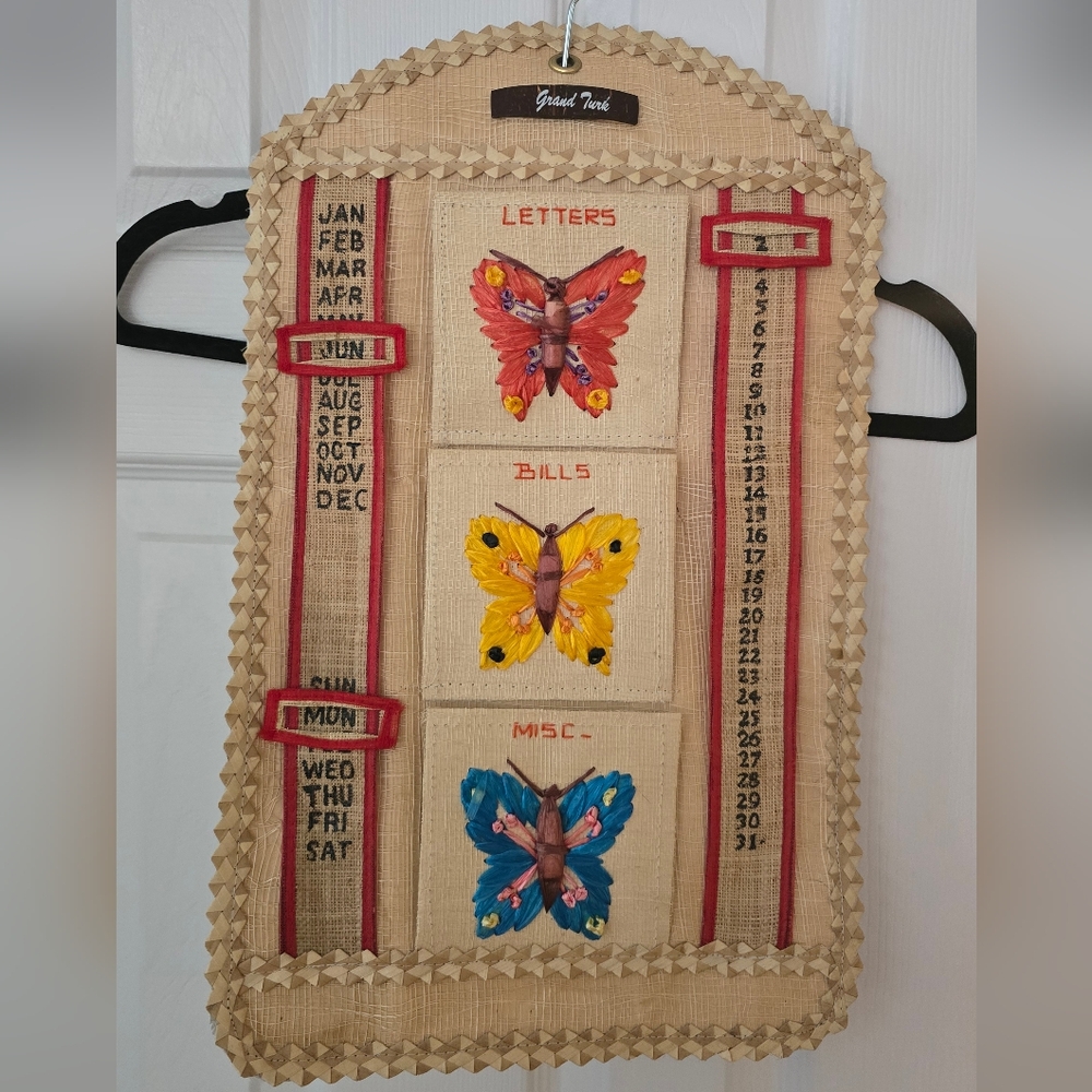 Vintage Butterfly Wall Calendar